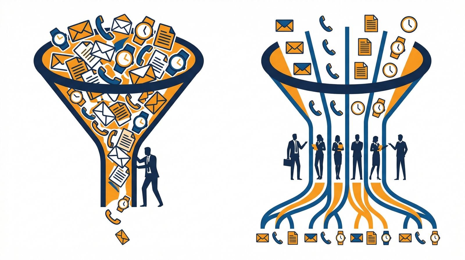 Socio de despacho profesional liberado de la operativa diaria