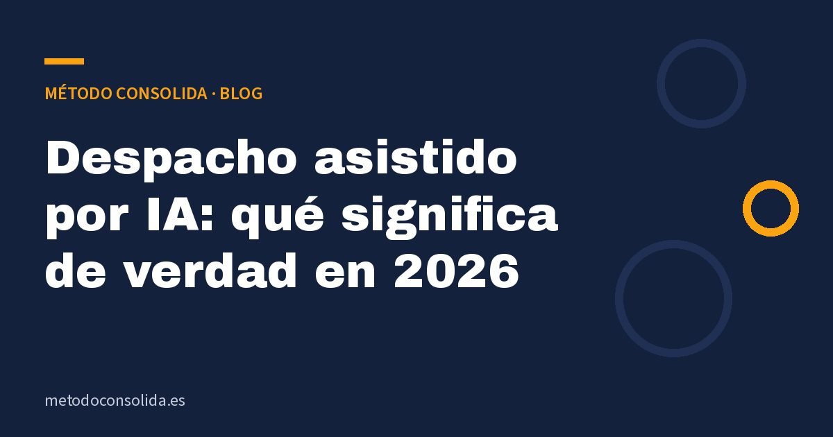 Despacho asistido por IA: qué significa de verdad en 2026